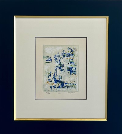 Serigrafia sobre papel 146/150 mancha 24x18 cm, Dimensão com moldura 69x63 cm